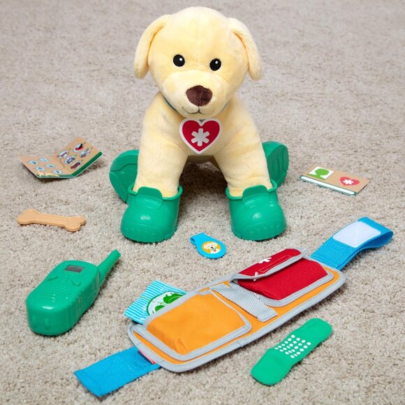 Melissa & Doug Let's Explore Ranger Rescue Dog Pretend Play Set Gear Puppy Campi - Picture 9 of 14